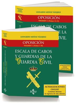 PACK - OPOSICIÓN ESCALA DE CABOS Y GUARDIAS DE LA GUARDIA CIVIL (2 VOL.)
